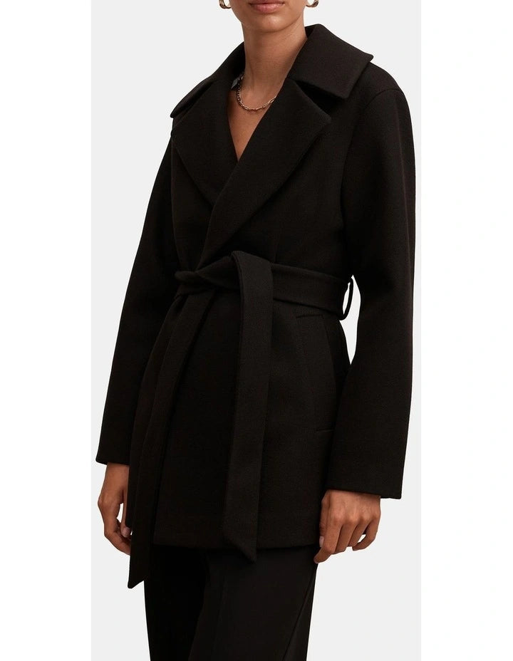 Forever New Sabrina Short Wrap Coat - Dress Hire NZ