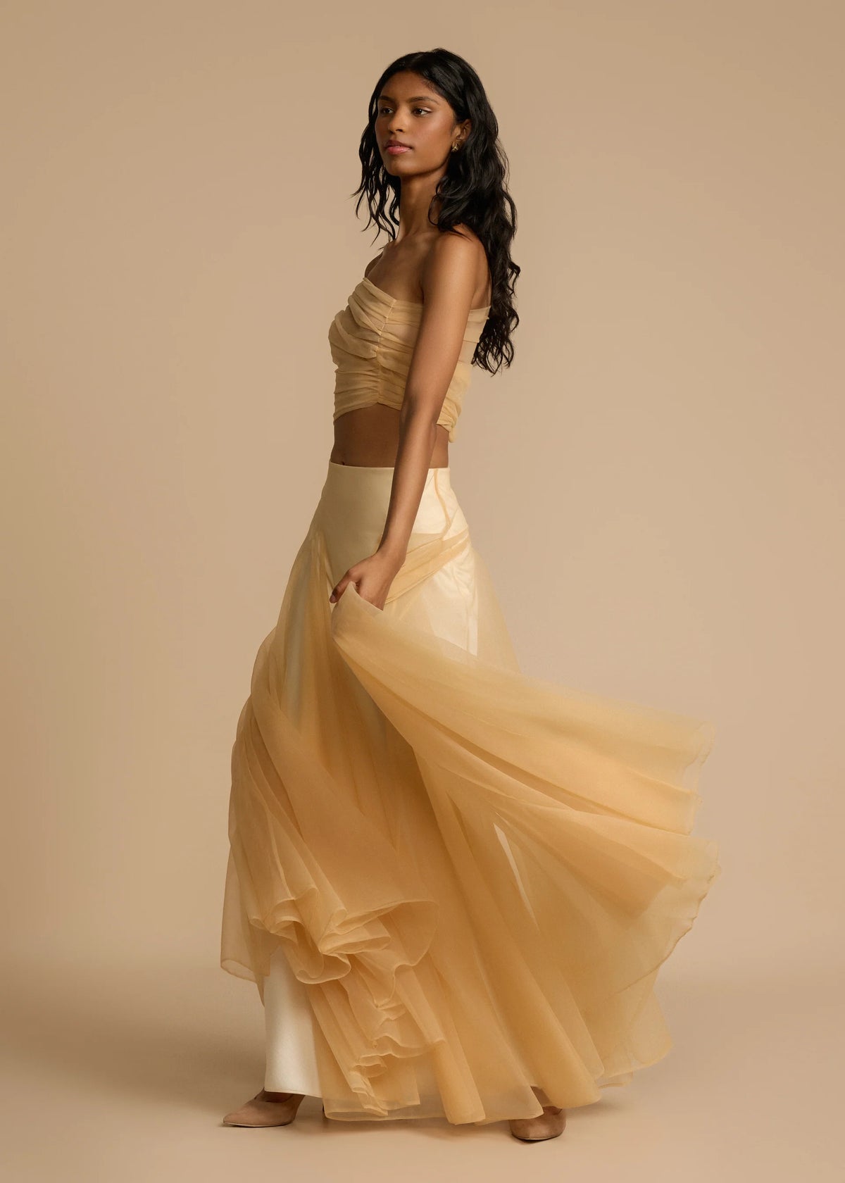 Arcina Ori Violetta Skirt & Top in Honeycomb