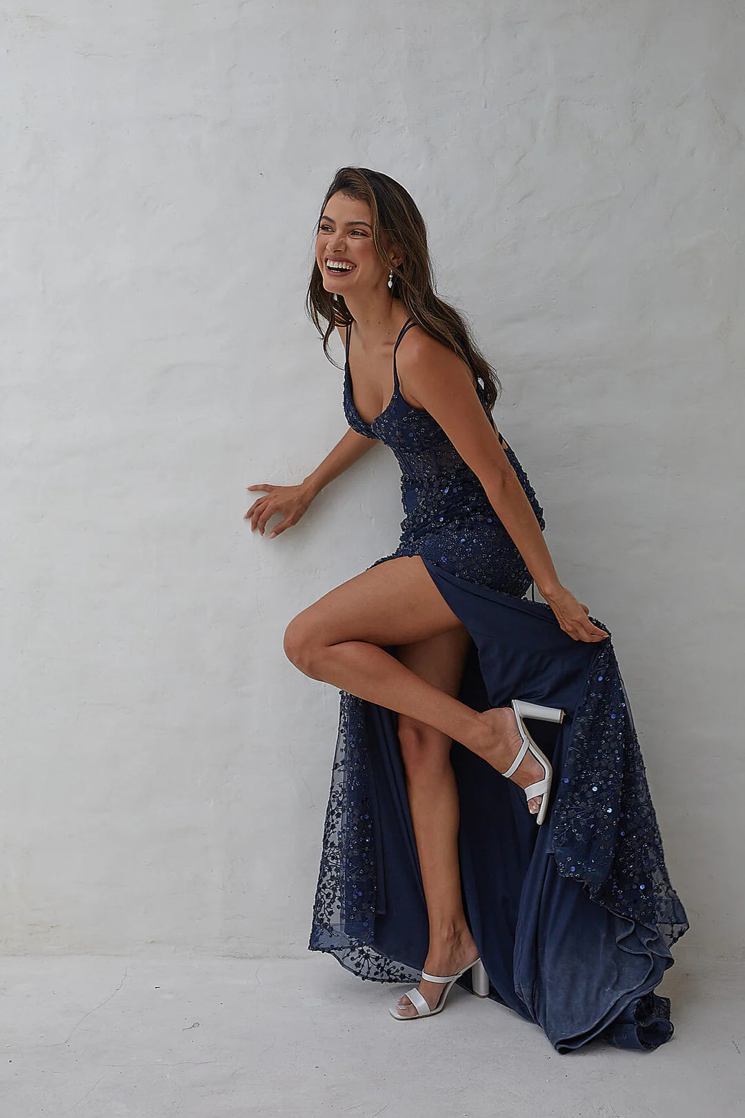 Tania Olsen Kairi - navy - Dress Hire NZ