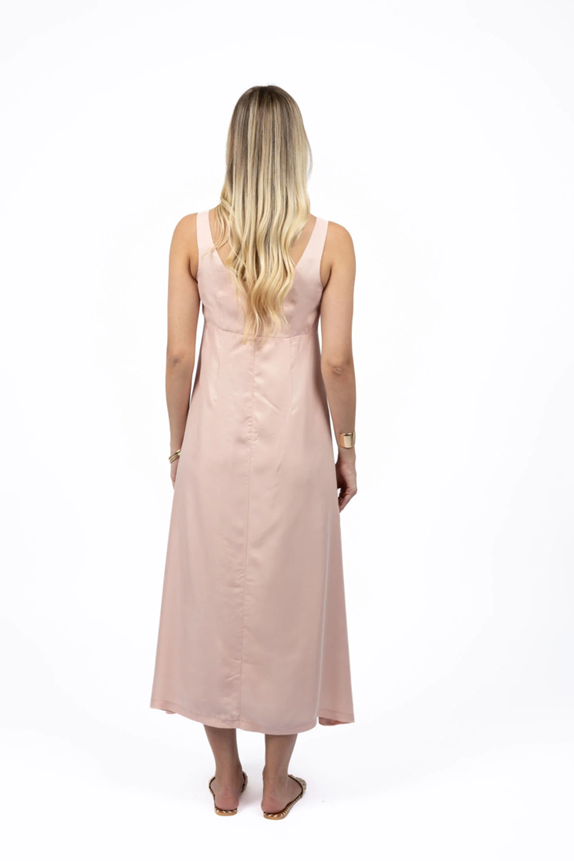 2026_Humidity Tallulah Dress - Blush / Soft Pink - Dress Hire NZ