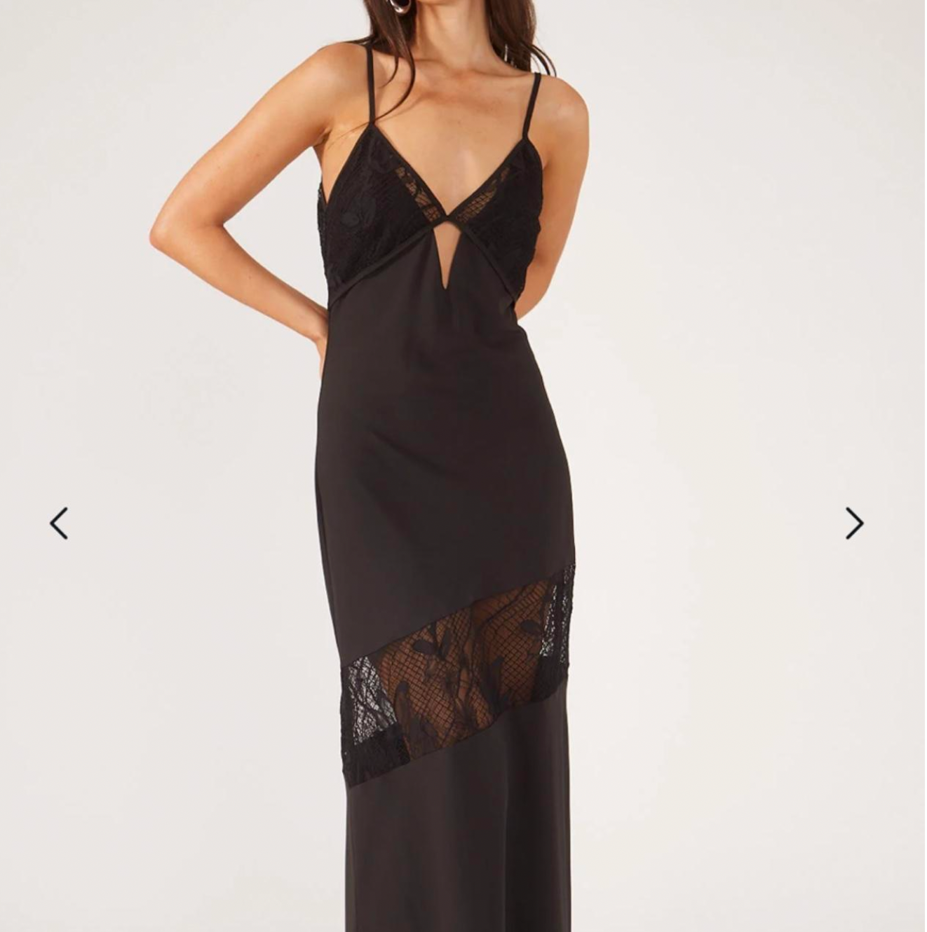 Perfect Stranger Black Maxi Lace Dress - Dress Hire NZ