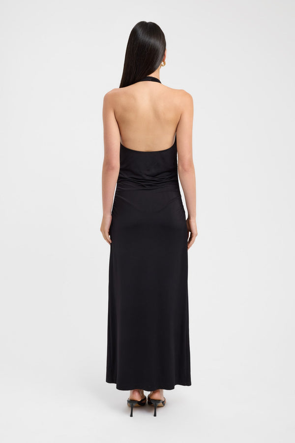 Kookai Black Char Cowl Maxi Dress - Dress Hire NZ