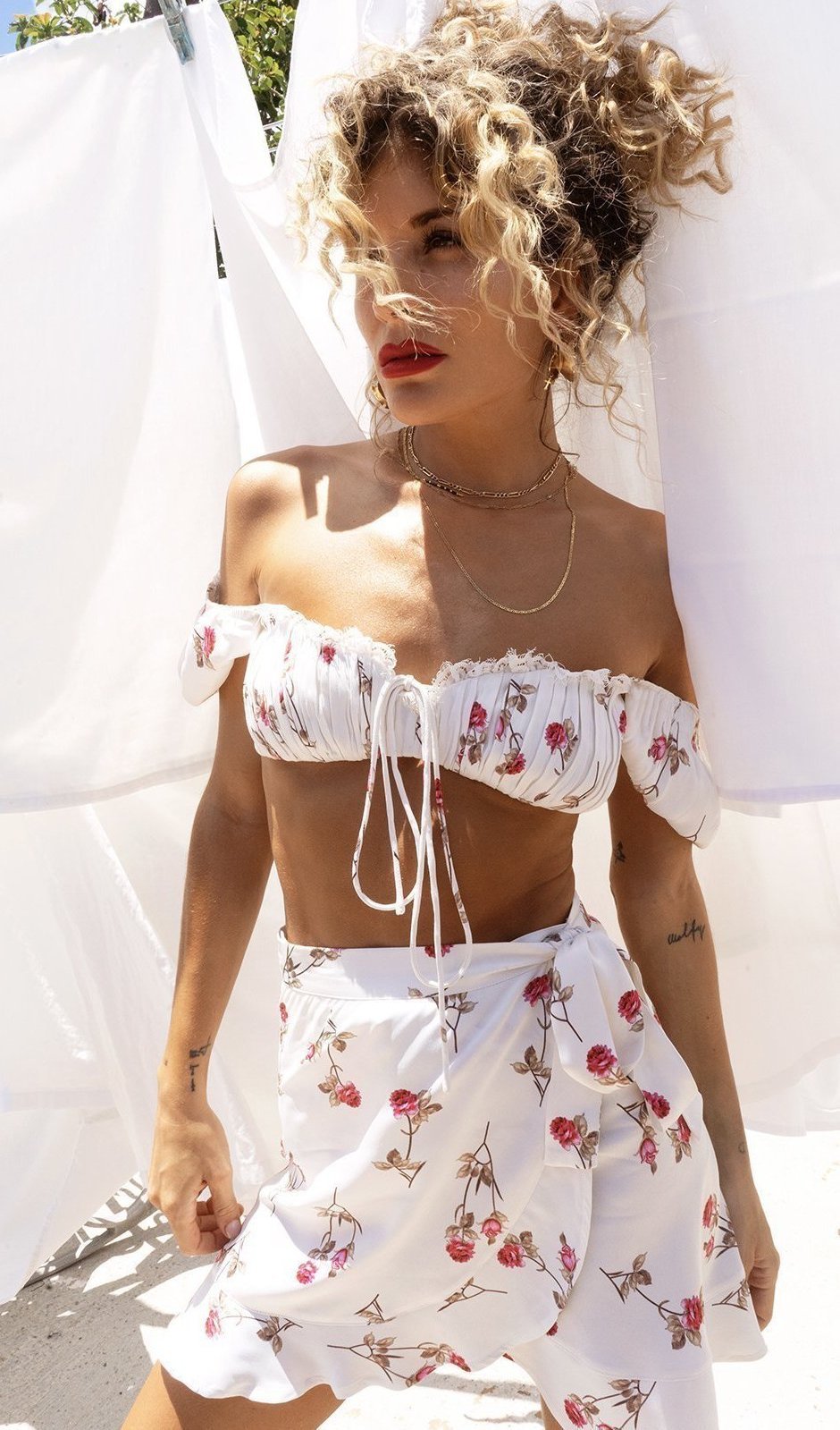 Rat & Boa Bonita Set - White - Dress Hire NZ