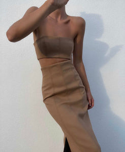 SIR The Label Andre Strapless Midi - Dress Hire NZ