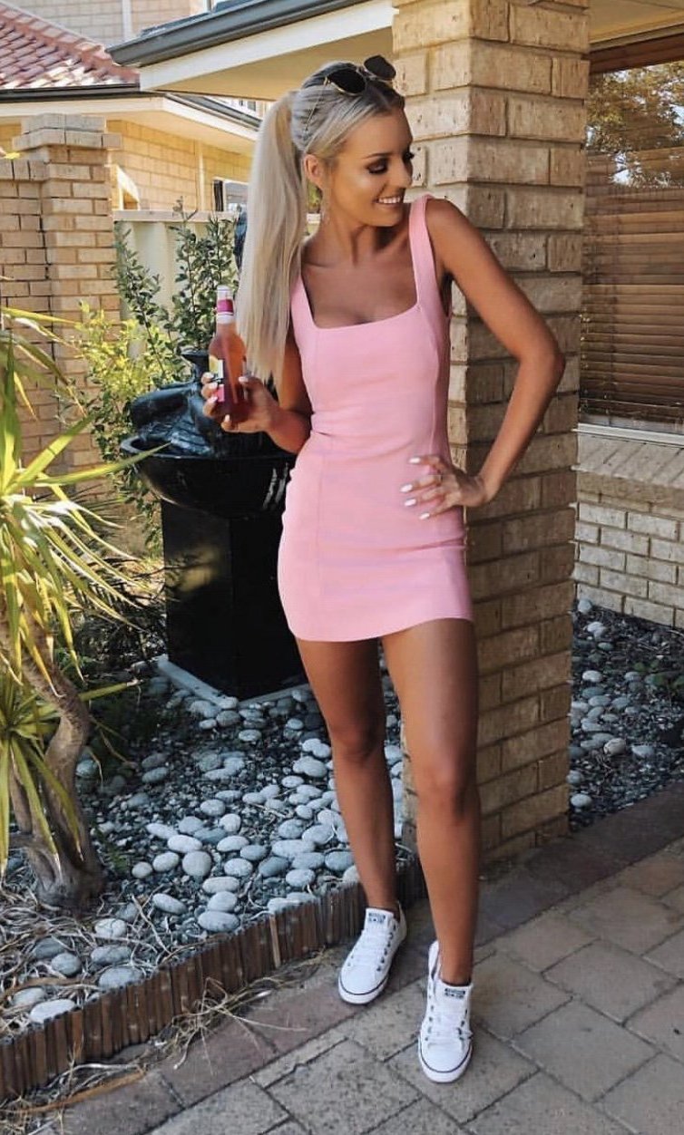 Bec and bridge store pink mini dress