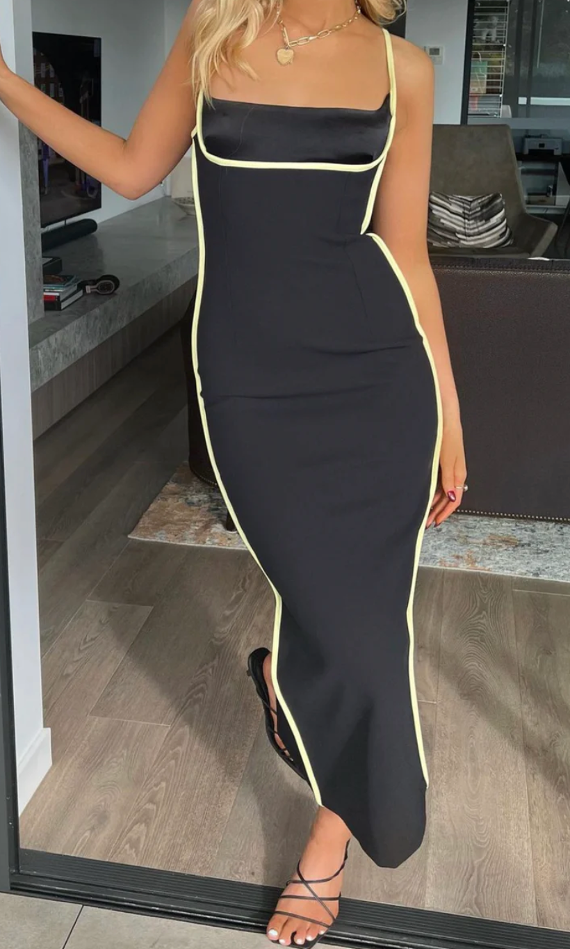 Paris Georgia Florian Dress - Black - Dress Hire NZ