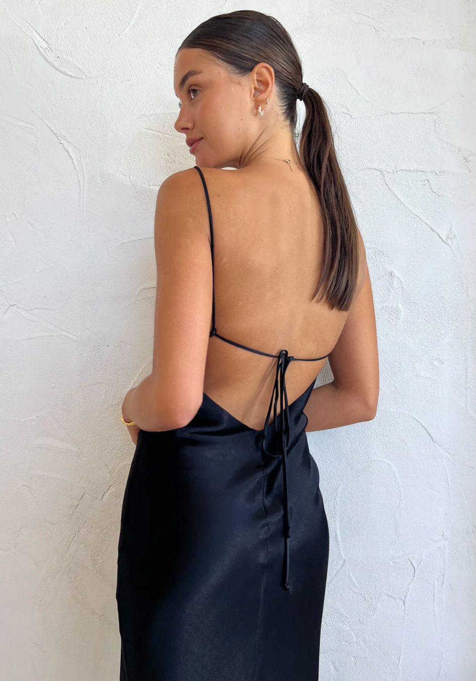 Bec & Bridge Ren Split Maxi - Black - Dress Hire NZ
