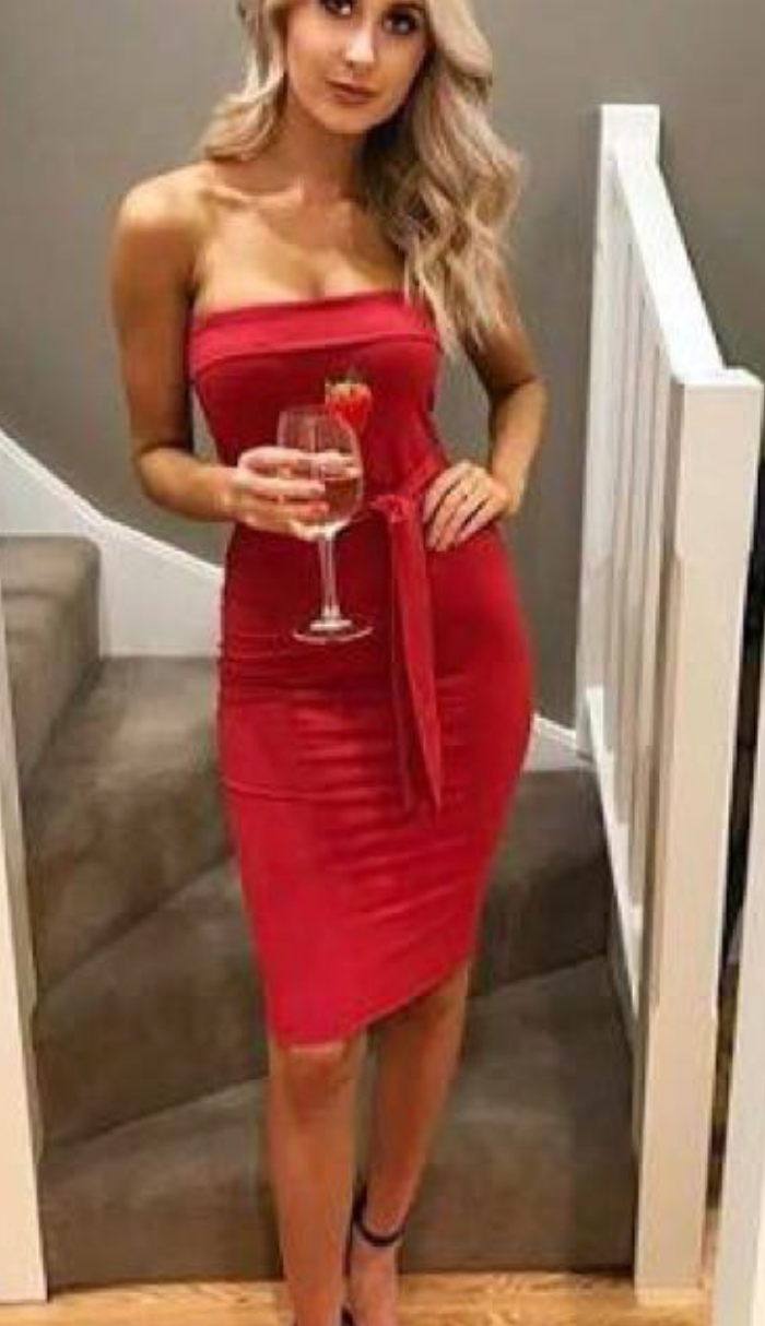 Kookai Oakley Dress - Red - Dress Hire NZ