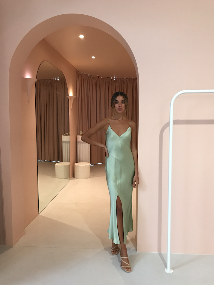 Bec & Bridge Crest Midi - Peppermint - Dress Hire NZ