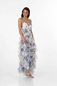 Menti Iris Flower Maxi - Dress Hire NZ