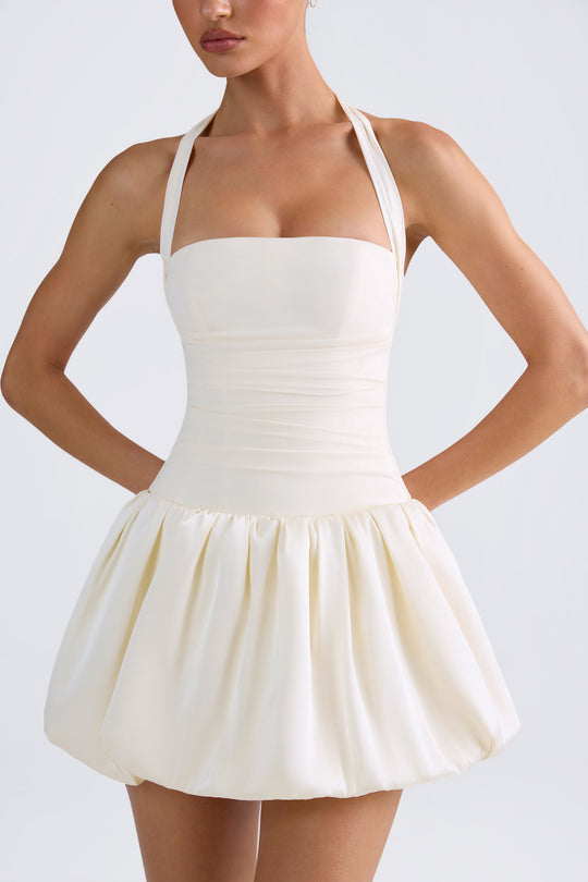 Oh Polly Ludmila Mini Dress - Ivory - Dress Hire NZ