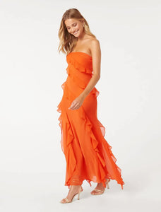 Forever New Stella Strapless Ruffle Dress - Dress Hire NZ