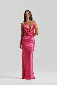 Natalie Rolt Gabi Gown - Neon Pink