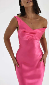 Natalie Rolt Monika Gown - Neon Pink