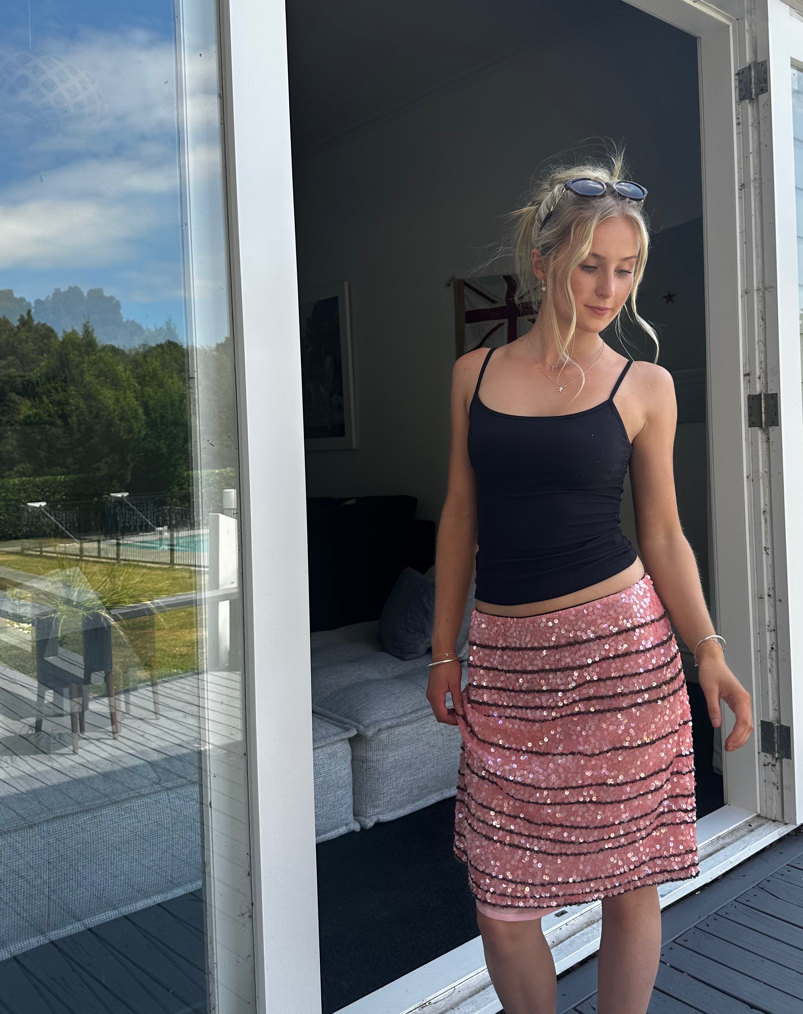 Trelise Cooper - Pink Electric Spark Skirt - Dress Hire NZ