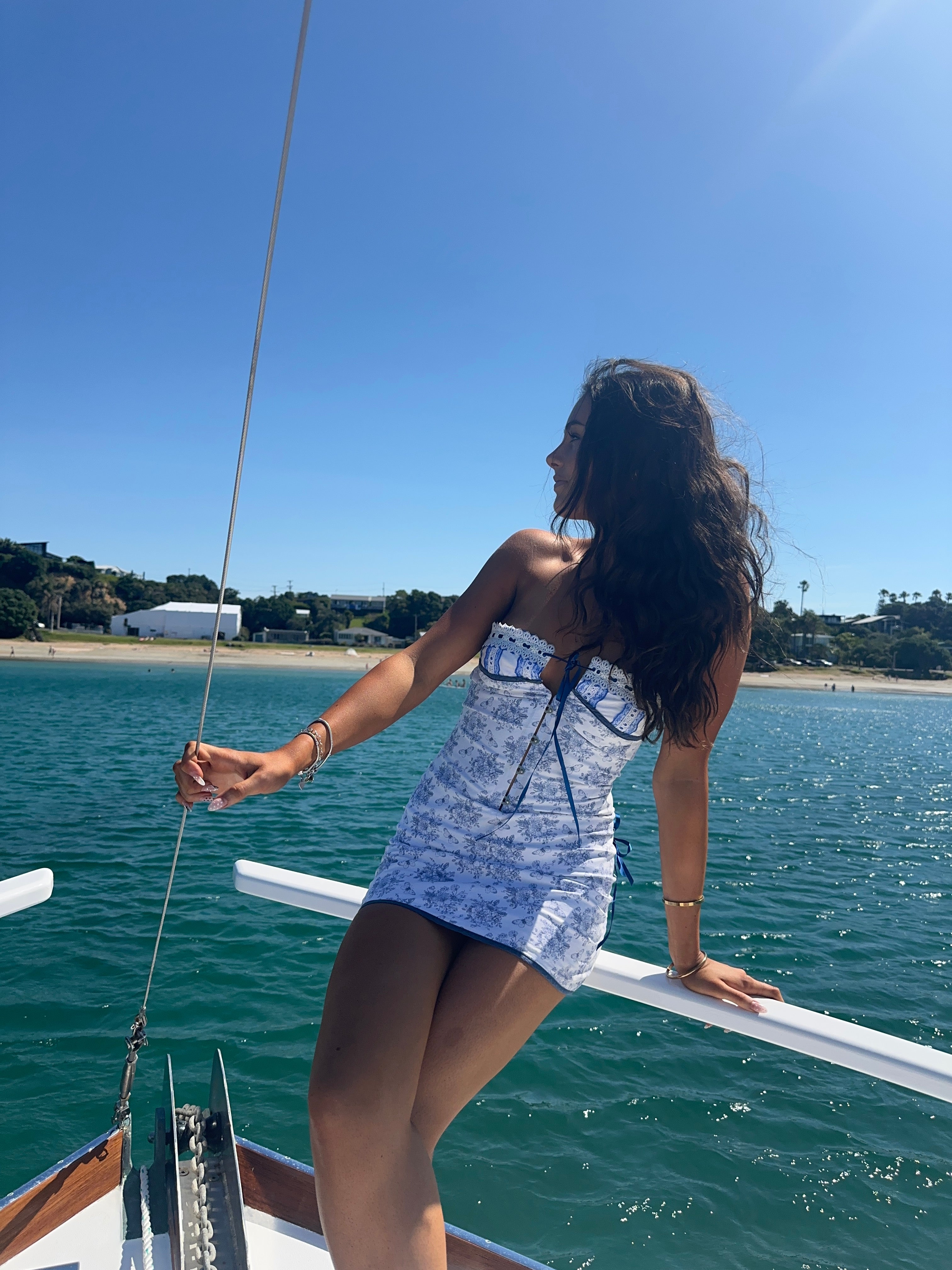With Jean Sabrin Dress - Dress Hire NZ
