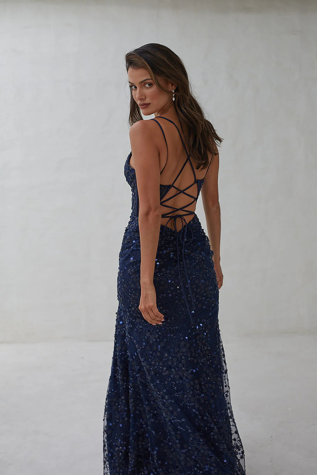 Tania Olsen Kairi  - navy - Dress Hire NZ