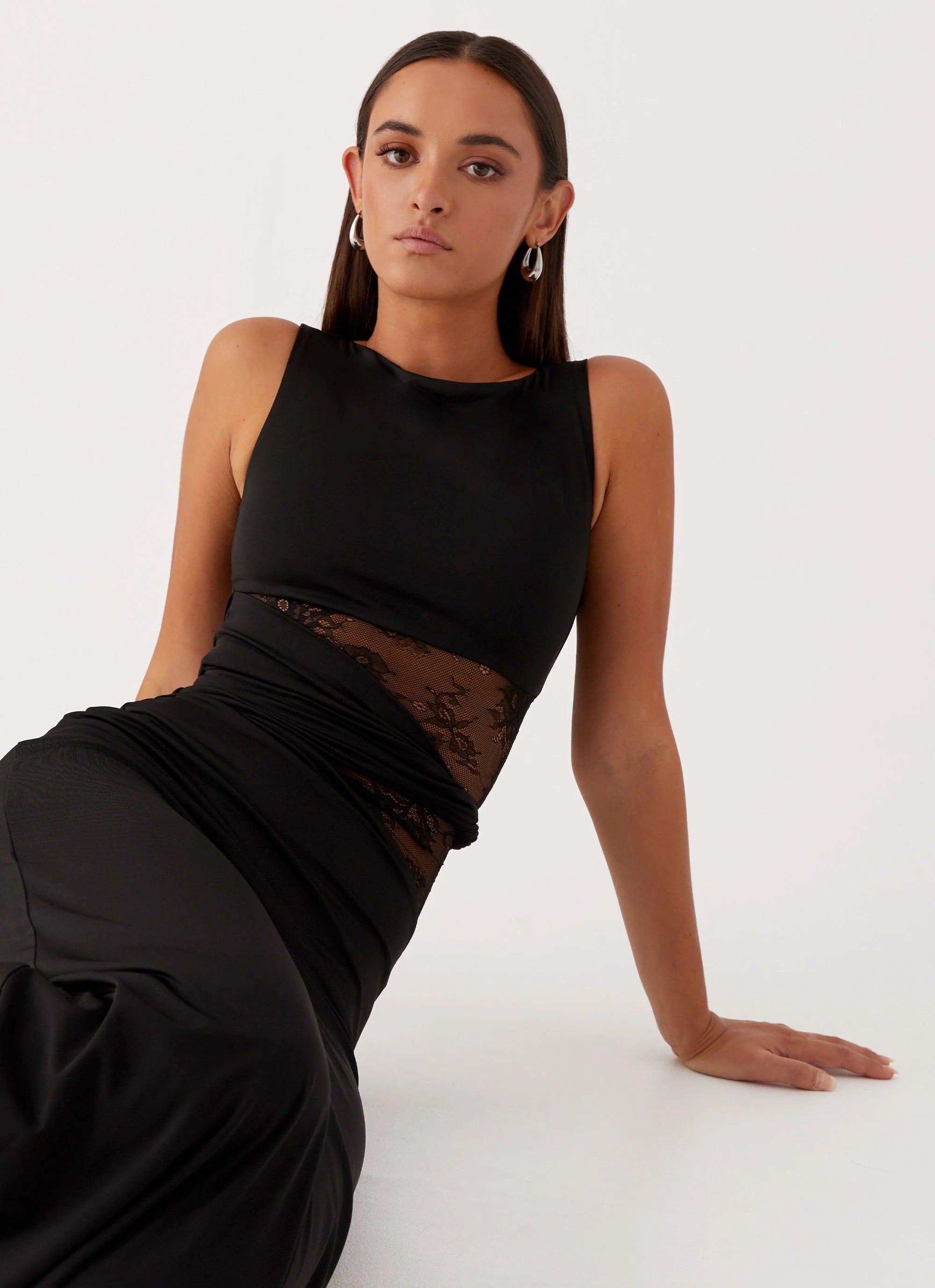 Peppermayo Karma Maxi Dress - Black - Dress Hire NZ