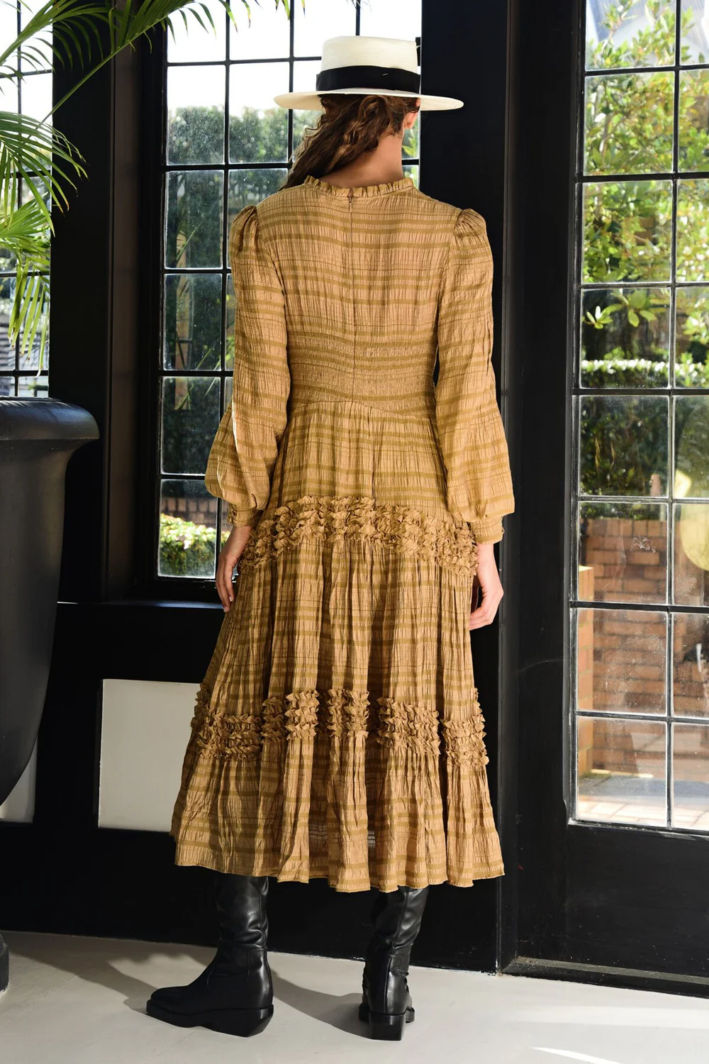 2026_Trelise Cooper - Madame Rouche in Toffee - Dress Hire NZ