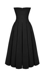 House of CB Lady Black Strapless Midi