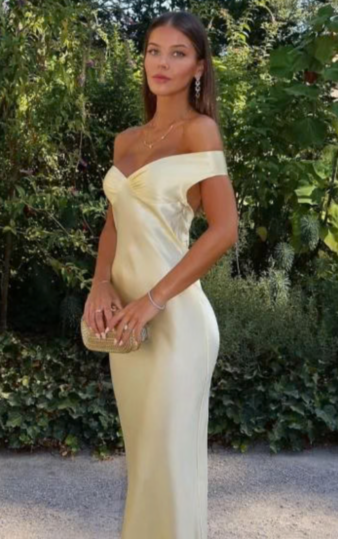 Natalie Rolt Bridget Dress - Lemon - Dress Hire NZ