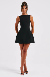 Alana Mini Dress - Black - Dress Hire NZ