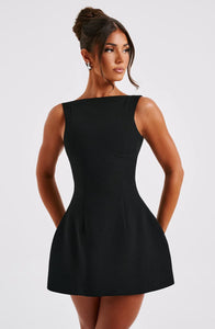 Alana Mini Dress - Black - Dress Hire NZ
