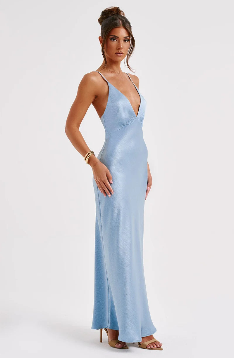 Anja Maxi Dress - Turquoise - Dress Hire NZ