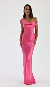 Natalie Rolt Monika Gown - Neon Pink