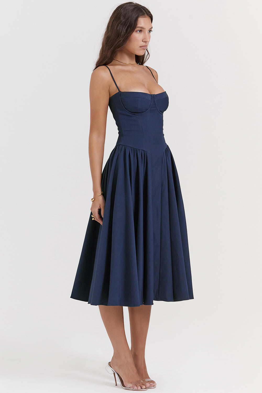 House of CB Samaria Sundress - French Navy - Dress Hire NZ
