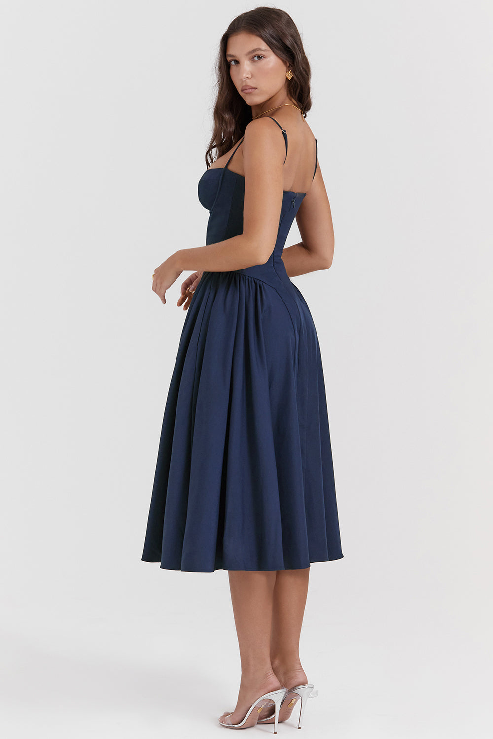 House of CB Samaria Sundress - French Navy - Dress Hire NZ