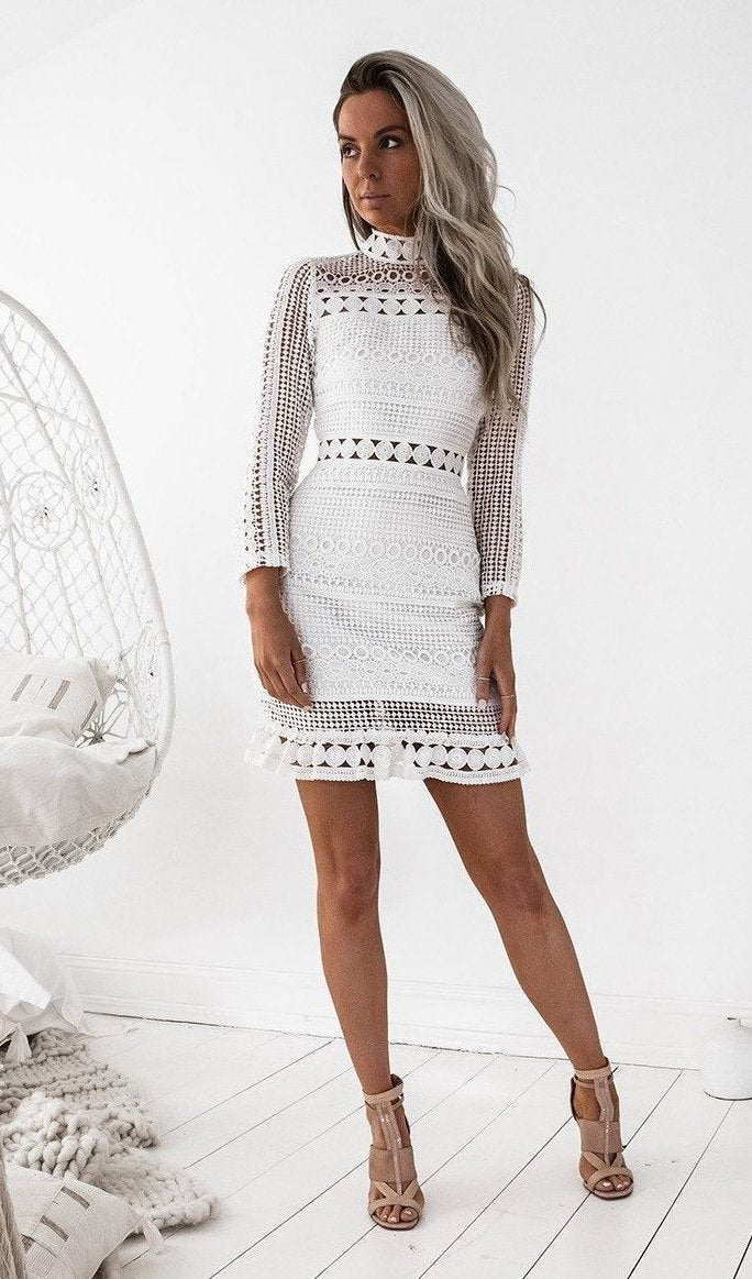 Riverdale Dress - White - Dress Hire NZ