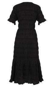 RUBY Mirella V-Neck Dress - Black - Dress Hire NZ