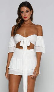 Boutique Etta Set - White - Dress Hire NZ