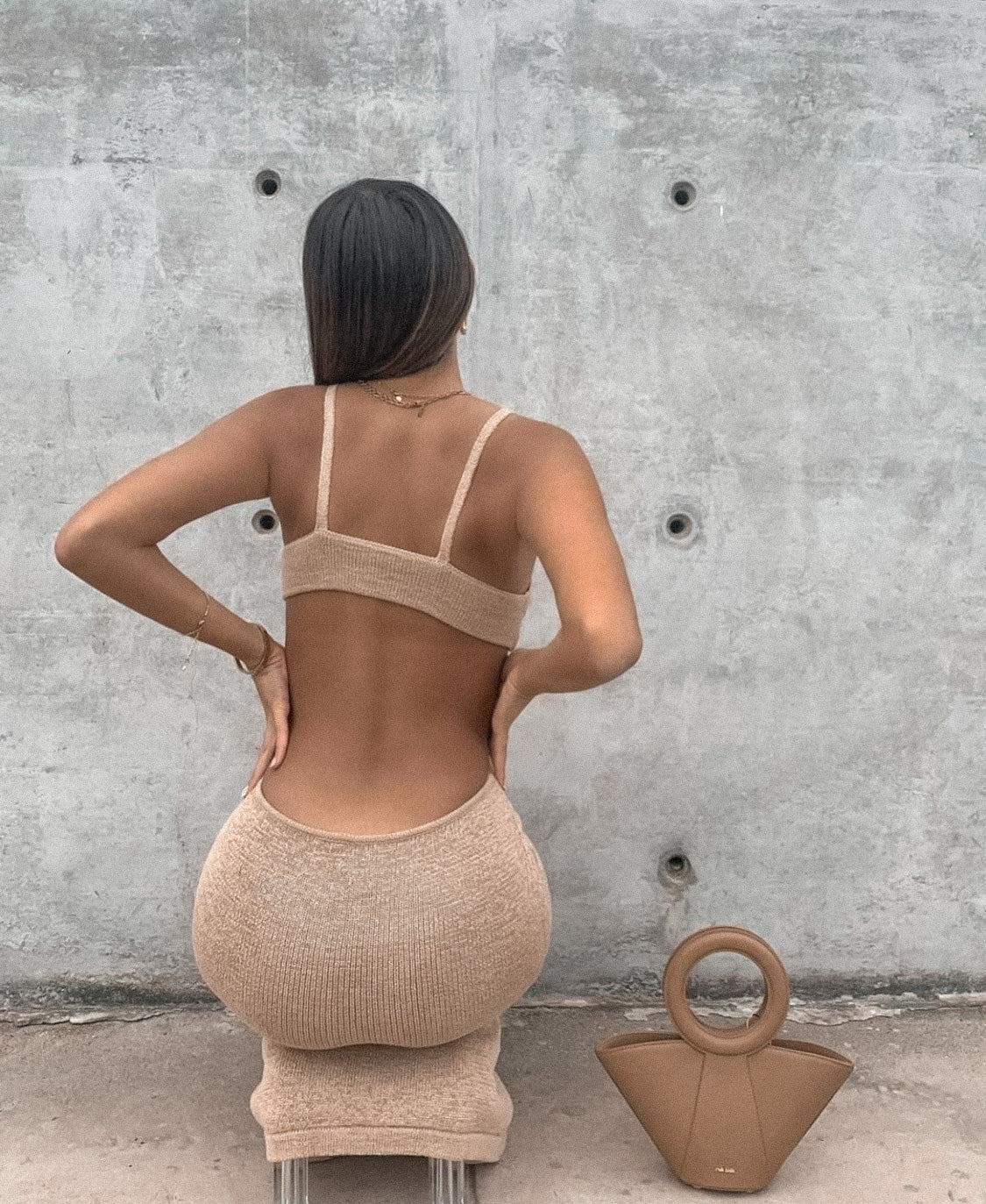 Cult Gaia Serita Dress - Sand - Dress Hire NZ