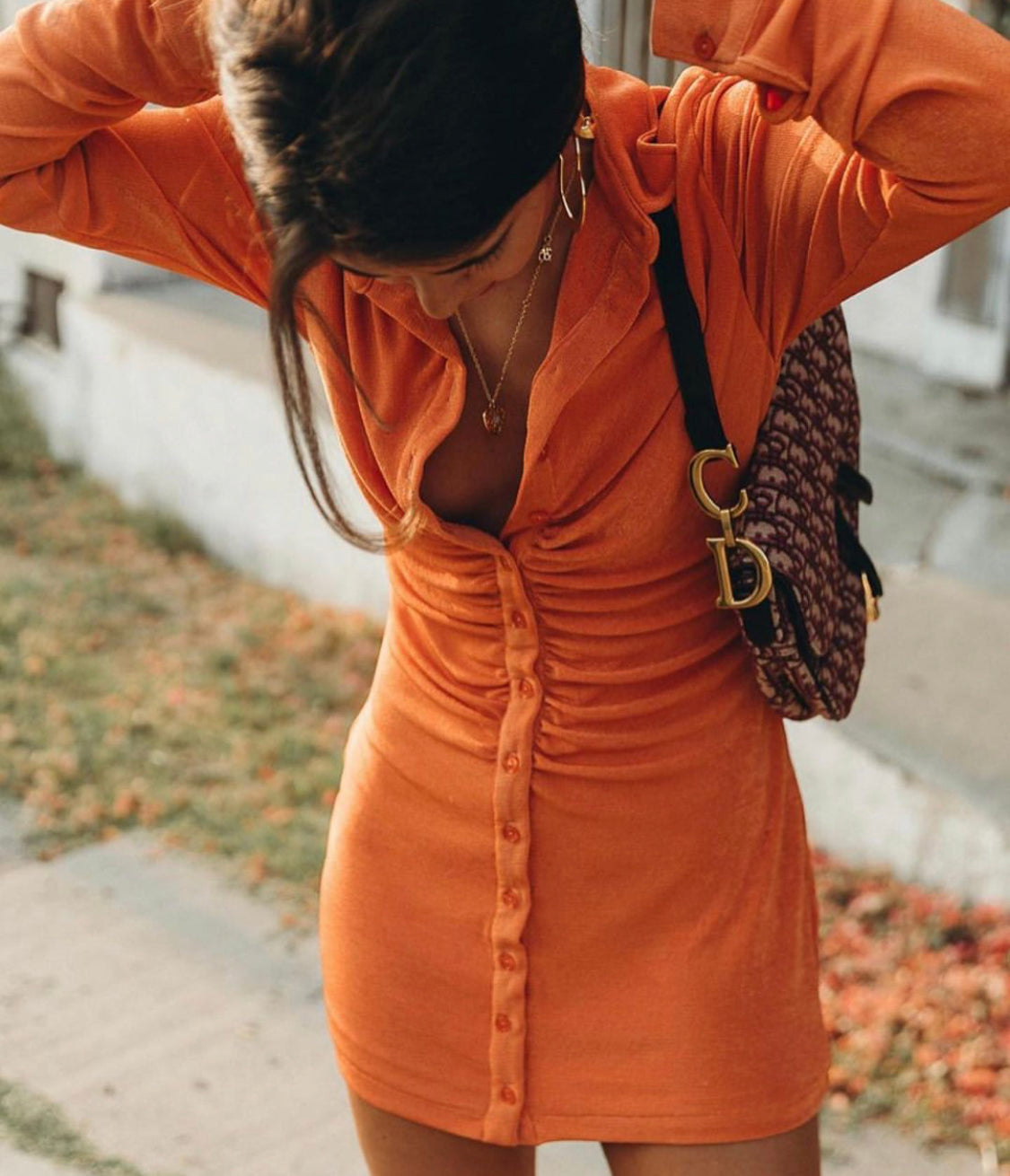 With Jean Andy Dress - Maple - Dress Hire NZ