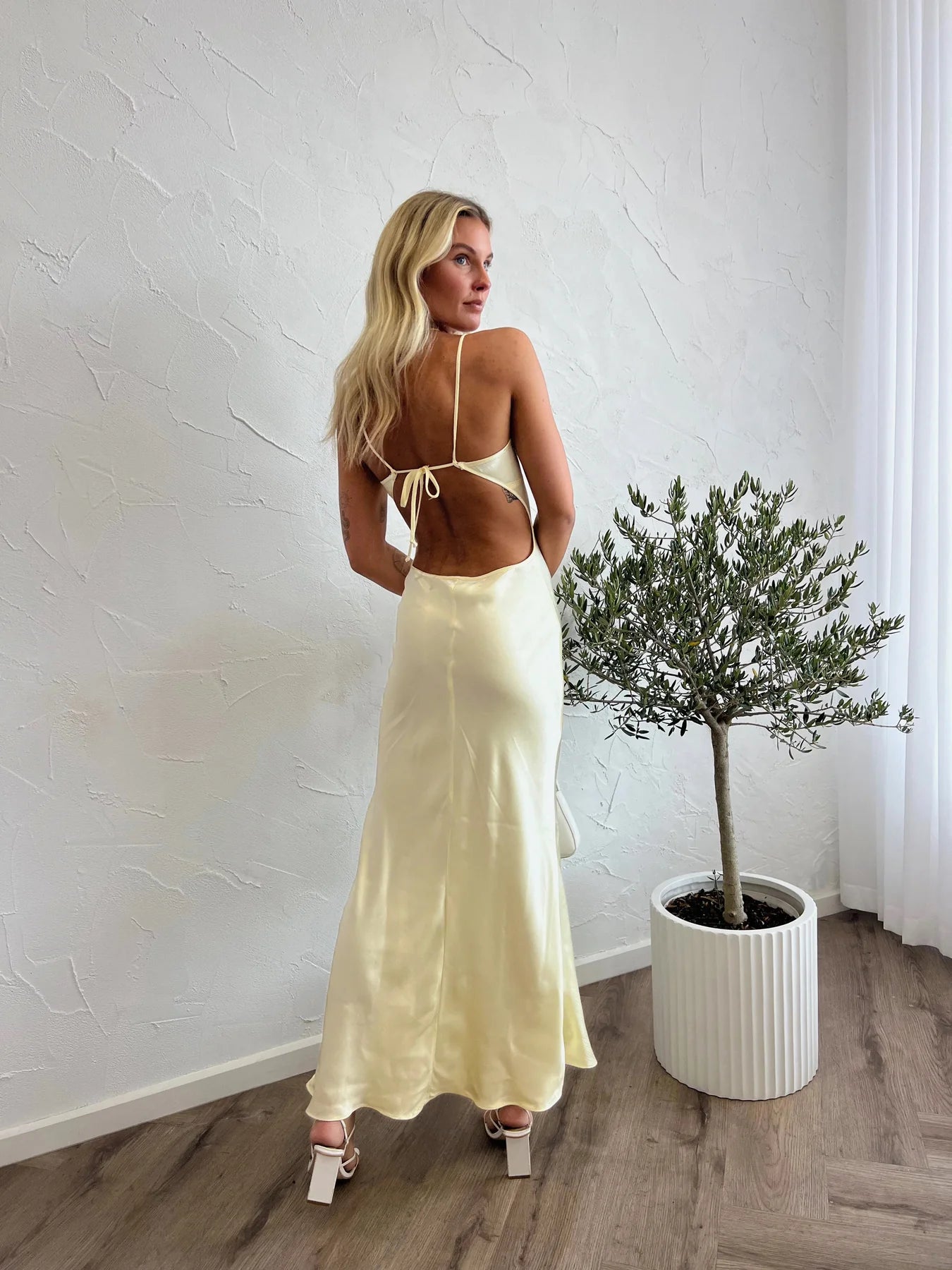 Bec & Bridge Cedar City Maxi - Ice Yellow - Dress Hire NZ