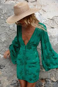Rat & Boa Isabella Dress - Emerald - Dress Hire NZ