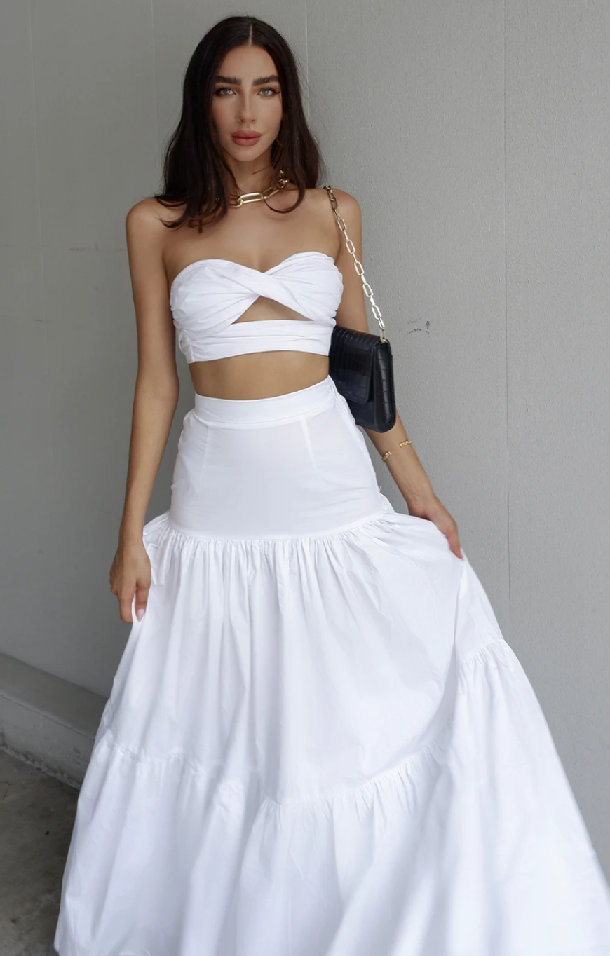 Ayla Set - White - Dress Hire NZ