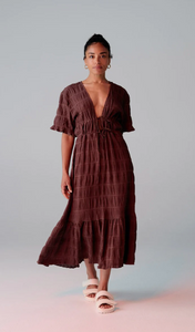 Ruby Mirella Dress - Chocolate - Dress Hire NZ