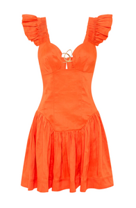Aje Simone Frill Sleeve Mini - Dress Hire NZ