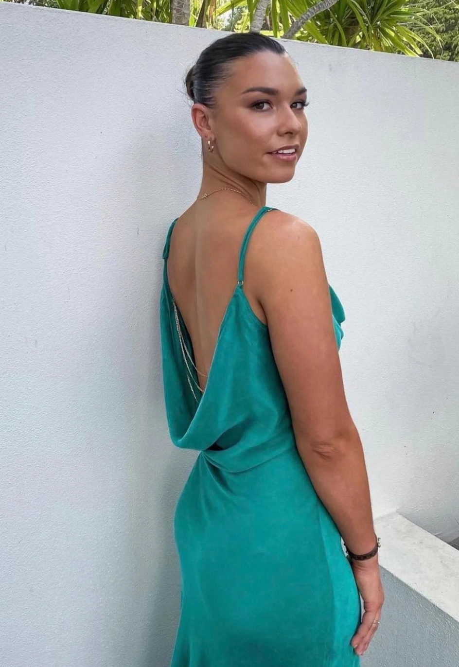 Rat & Boa Ophelia Dress - Green - Dress Hire NZ