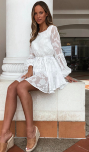 Fauna Dress - White - Dress Hire NZ