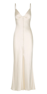 Shona Joy La Lune Bias Slip Dress - Cream - Dress Hire NZ