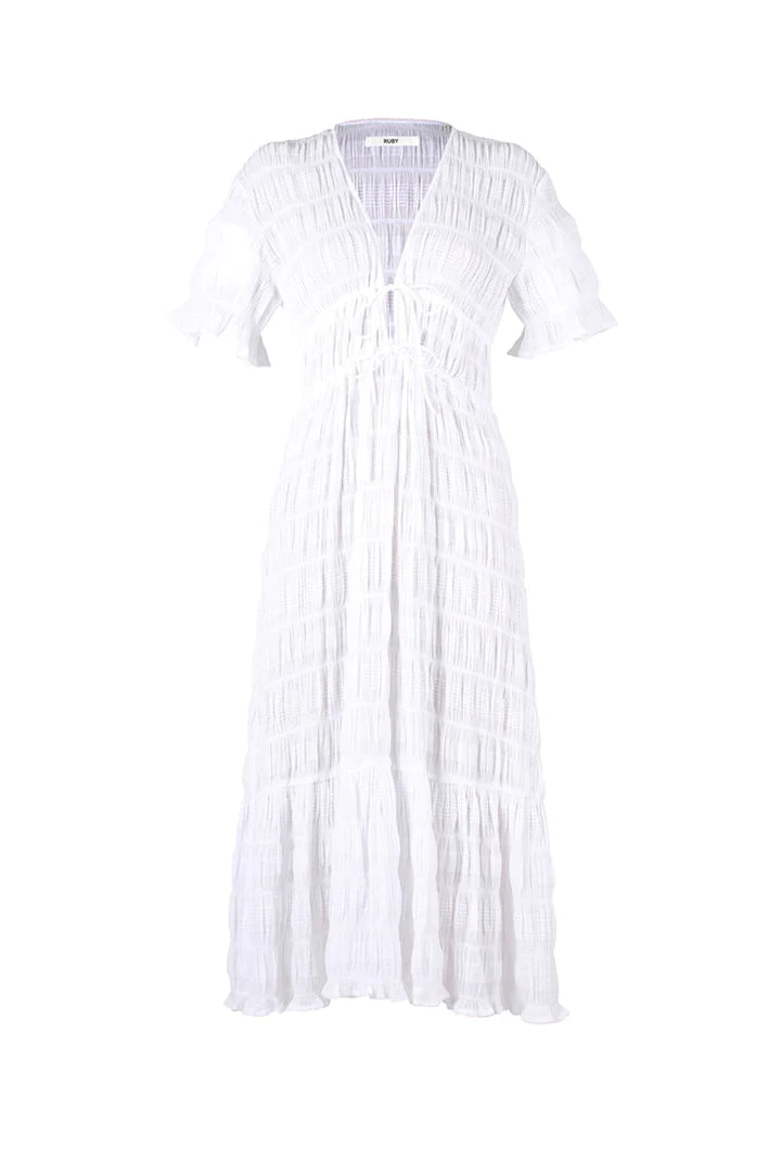 Ruby Mirella Dress - White - Dress Hire NZ